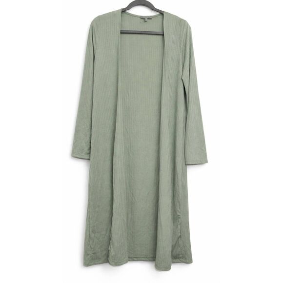 no brand Sweaters - Womens large mint sage spruce green cardigan sweater duster long